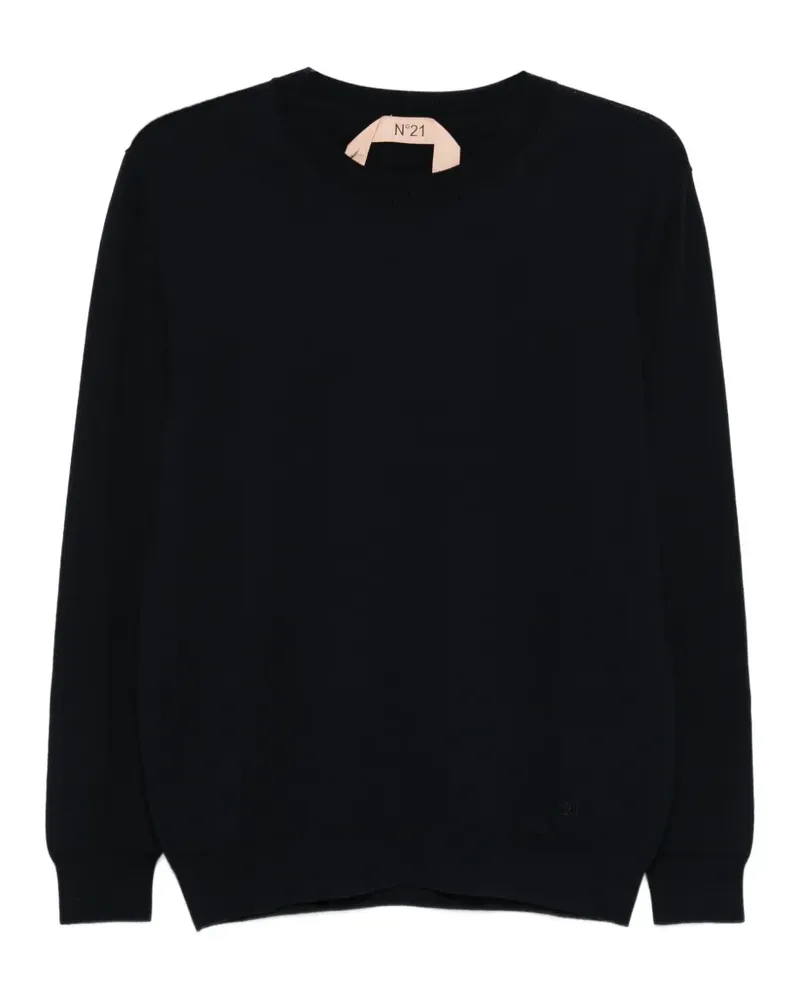 N° 21 Pullover mit Rundhalsausschnitt - Blau Blau