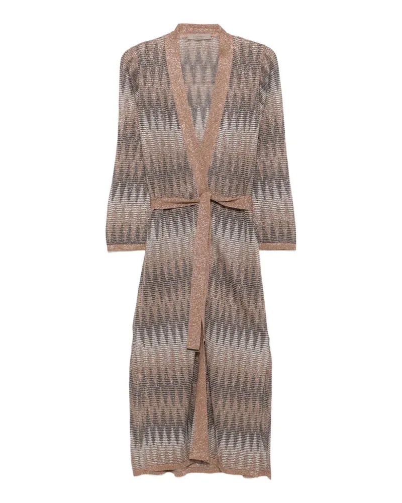 D.EXTERIOR Geometrisch gemusterter Cardigan - Braun Braun
