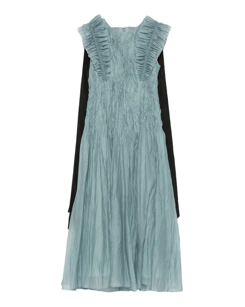 Aje. Mathilde ruffled dress - Blau Blau