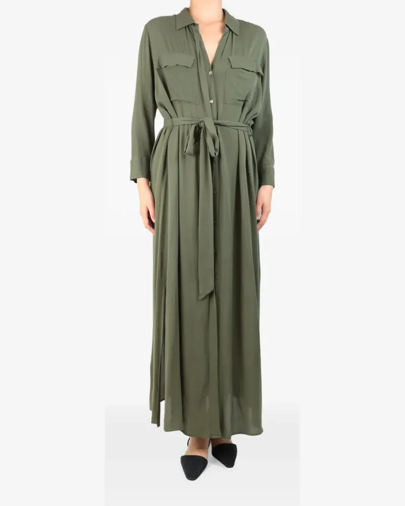 L'Agence belted shirt dress - Grün Grün