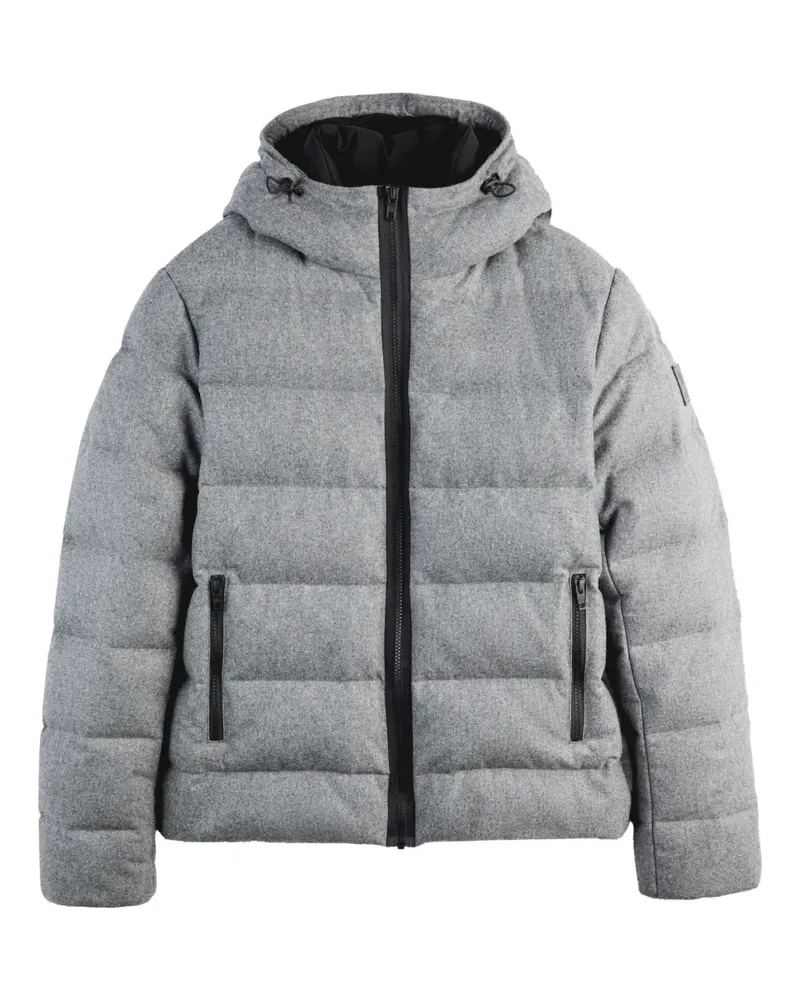 Fay Wattierte Kapuzenjacke - Grau Grau