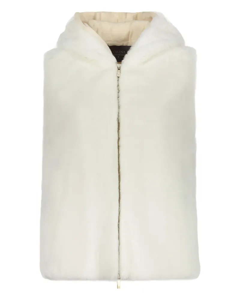 Lorena Antoniazzi Weste aus Faux Fur - Weiß Weiß
