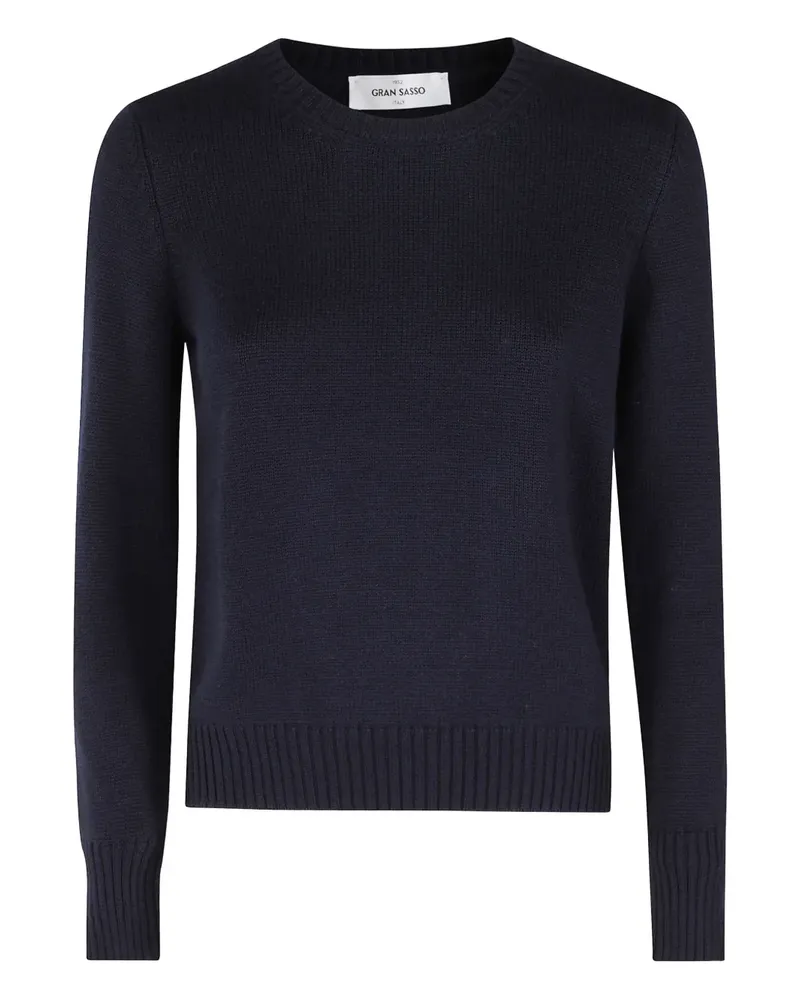 Gran Sasso Pullover mit rundem Ausschnitt - Blau Blau