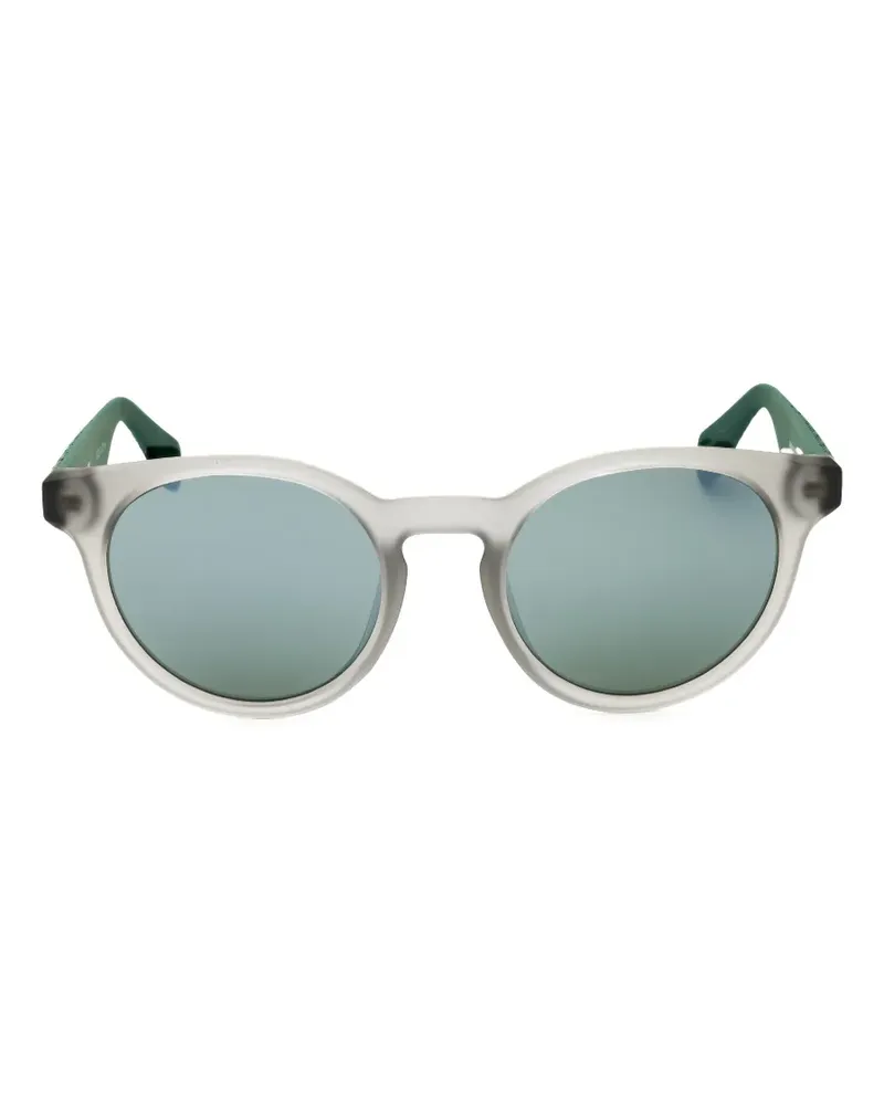 adidas colour-block round-frame sunglasses - Nude Nude