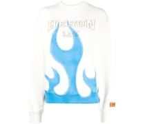 Sweatshirt mit Flammen-Print