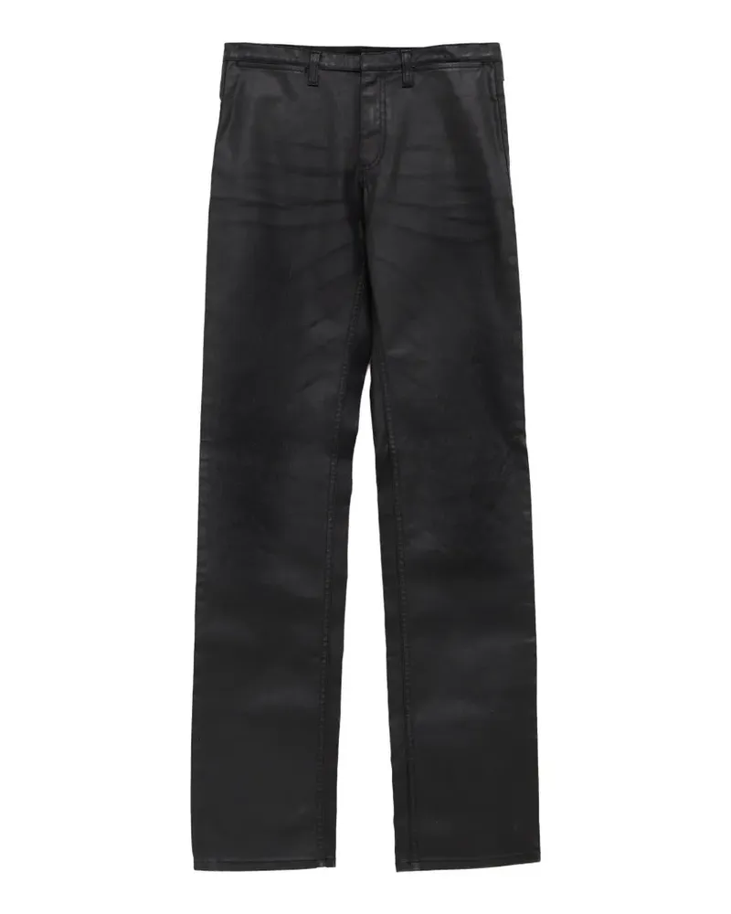 Gucci Beschichtete Straight-Leg-Jeans - Schwarz Schwarz