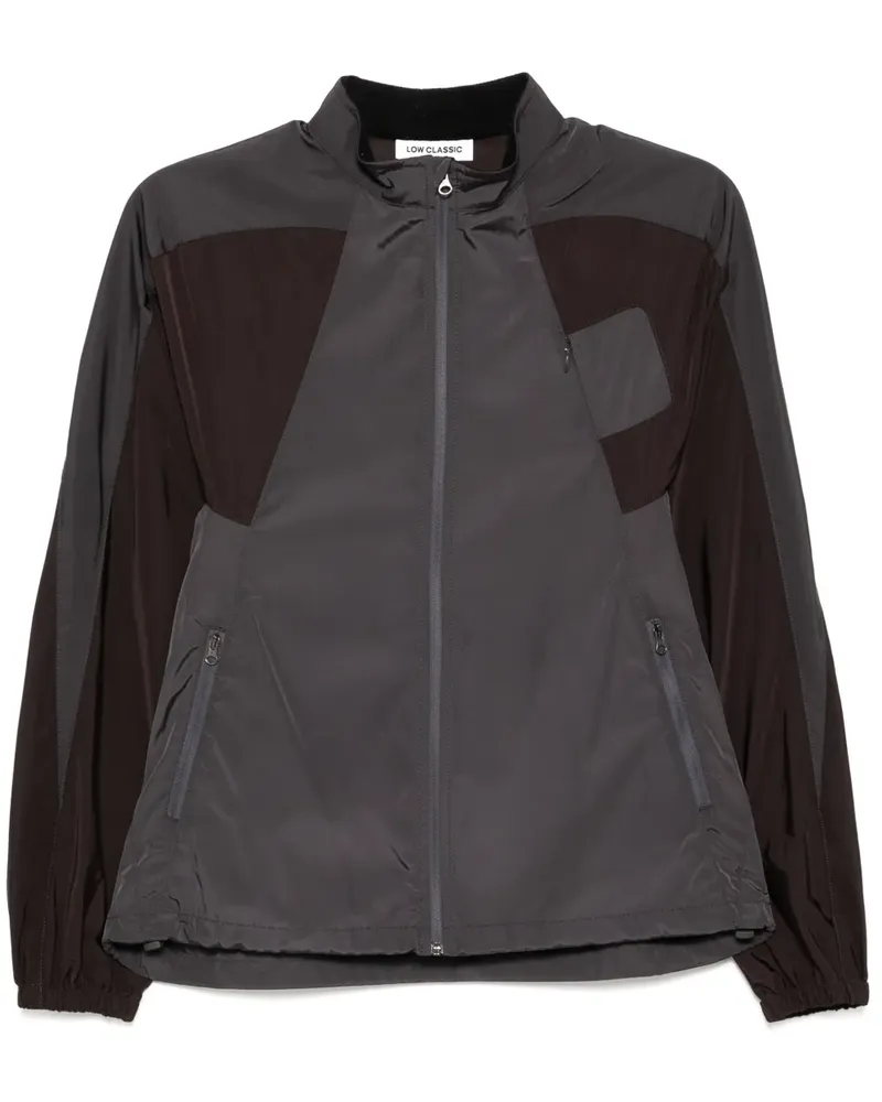 LOW CLASSIC Windbreaker mit Kontrastdetails - Grau Grau