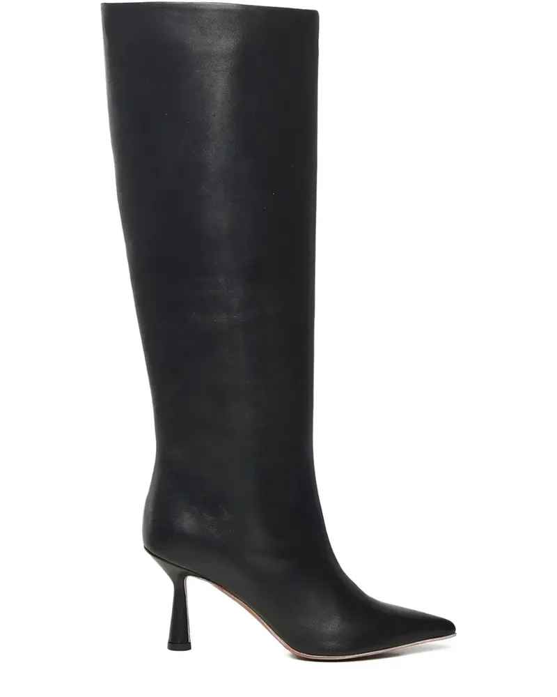 Giuliano Galiano Stiefel aus Kalbsleder mit spitzer Kappe 80mm - Schwarz Schwarz