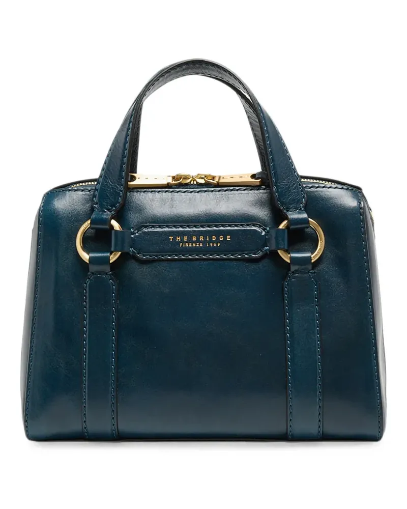 The Bridge Handtasche aus Leder - Blau Blau