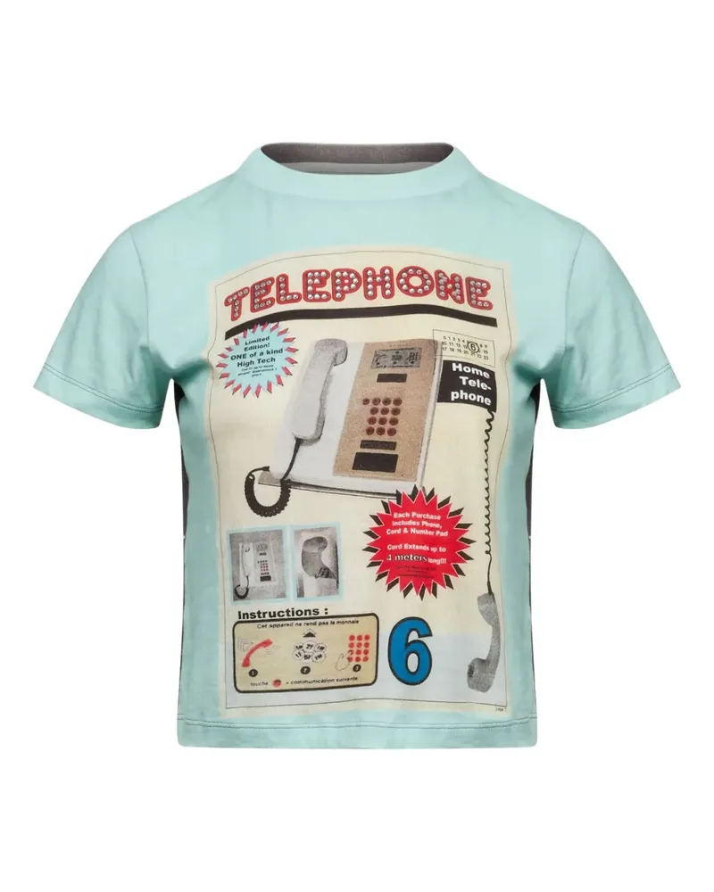 Maison Margiela Sweatshirt mit rundem Ausschnitt - Blau Blau