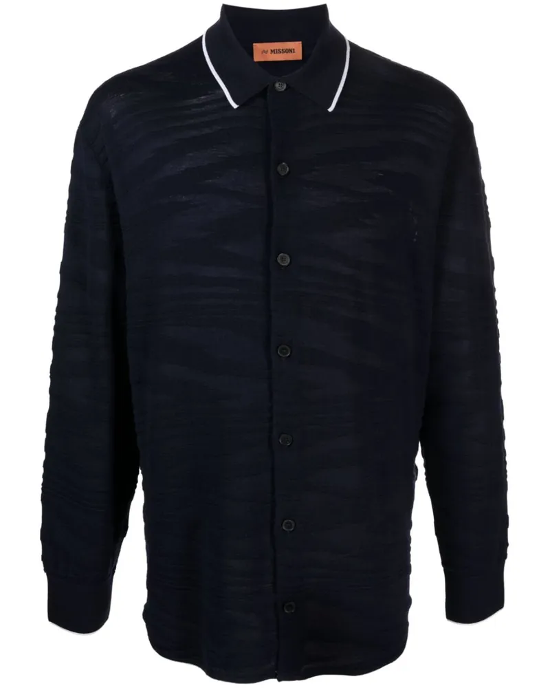Missoni Hemd mit Kontrastdetail - Blau Blau