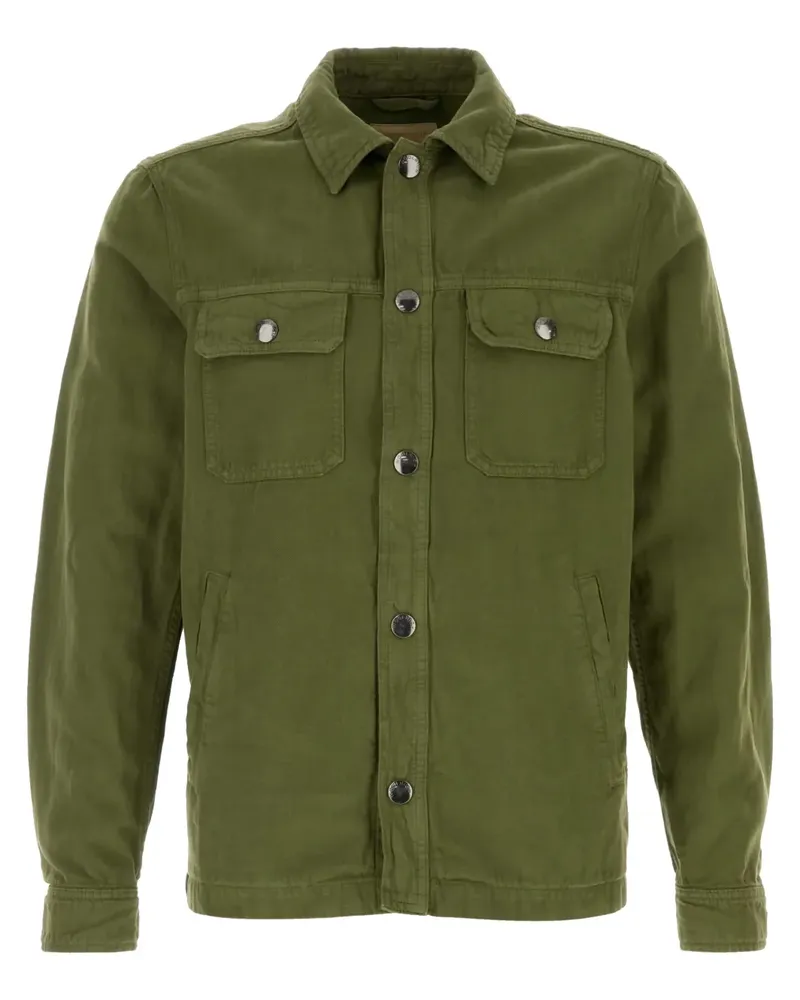 Woolrich Jeansjacke mit Spreizkragen - Grün Grün