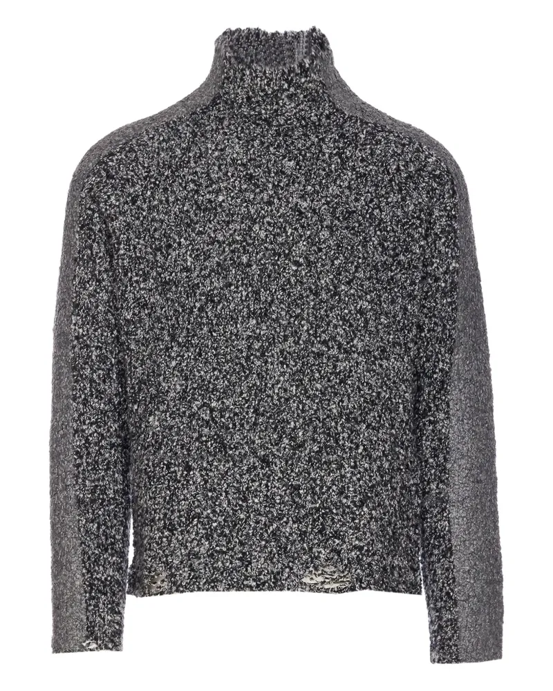 Diesel Pullover mit Stehkragen - Grau Grau