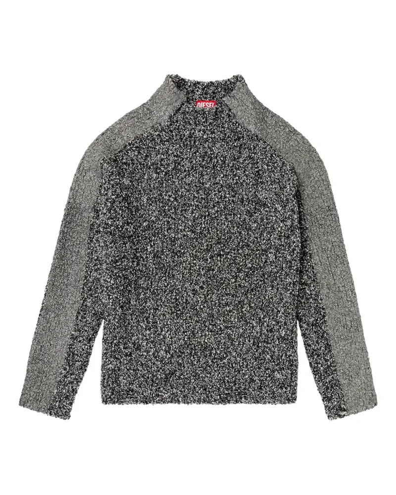 Diesel Pullover mit Stehkragen - Grau Grau