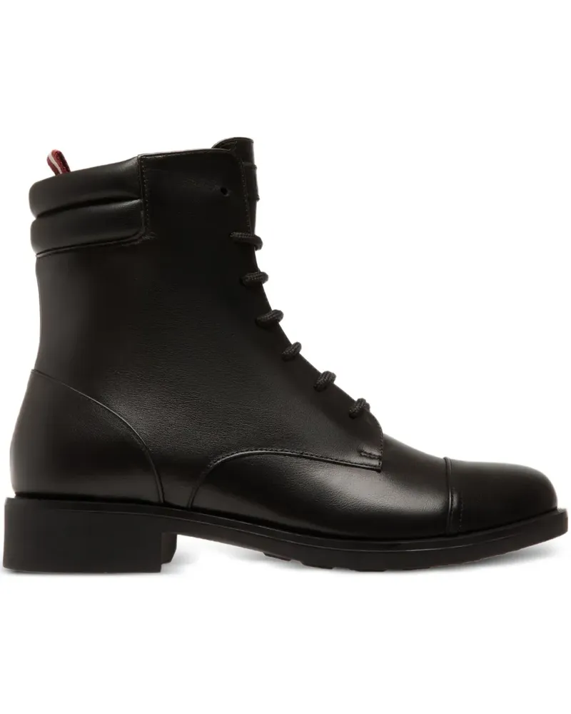 Bally Schnürstiefel mit wattiertem Kragen - Schwarz Schwarz
