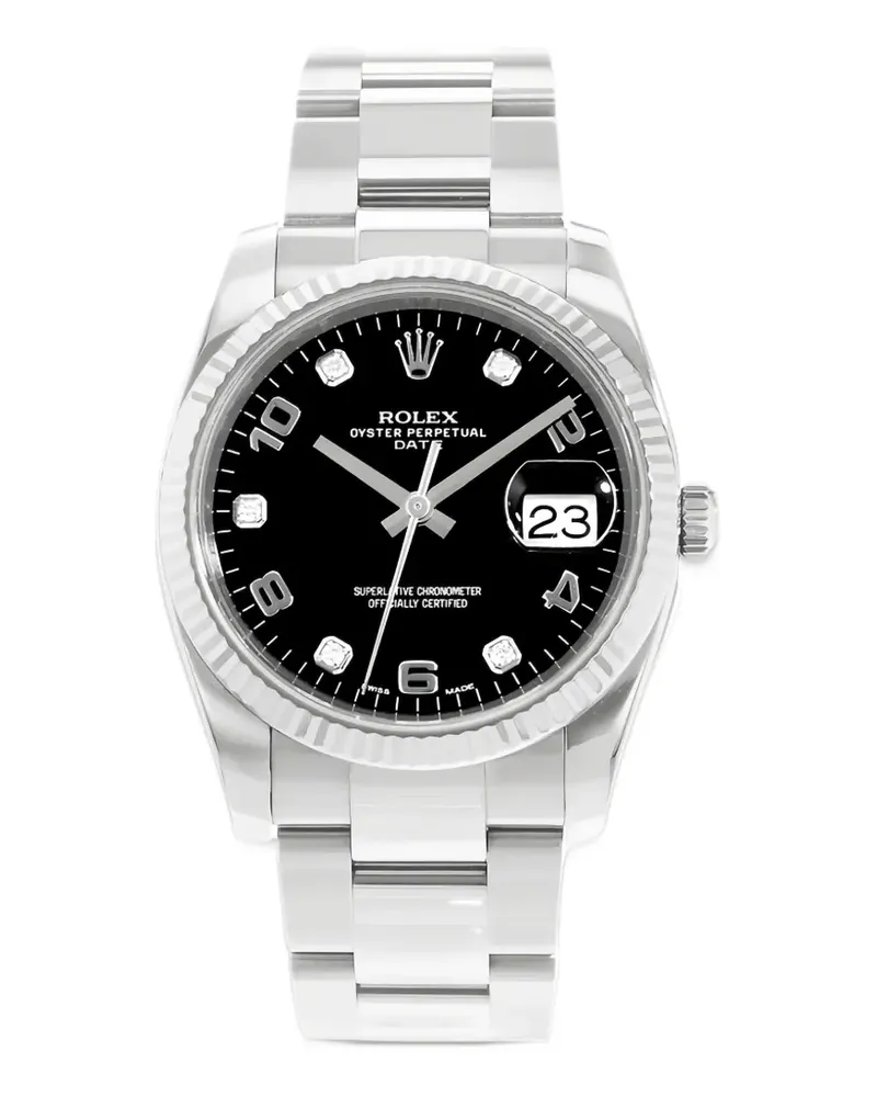 Rolex 2011 Oyster Perpetual Date 34mm watch - Schwarz Schwarz