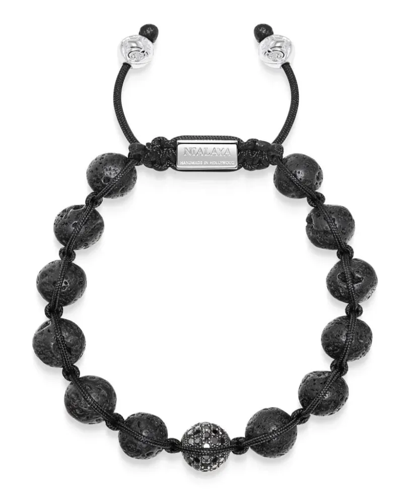 Nialaya Armband mit Perlen - Schwarz Schwarz