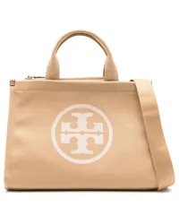 Tory Burch Kleiner Ella Shopper aus Canvas Braun