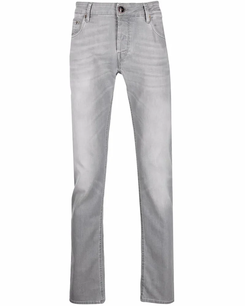Hand Picked Gerade Jeans - Grau Grau