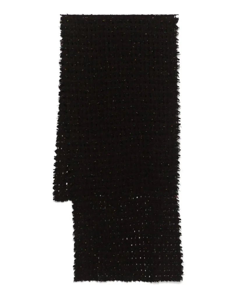 Faliero Sarti Eterea Schal - Schwarz Schwarz