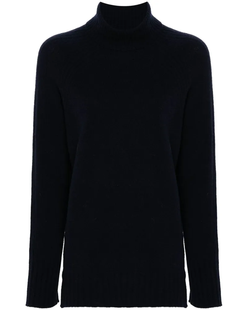 Twin-Set Klassischer Rollkragenpullover - Blau Blau
