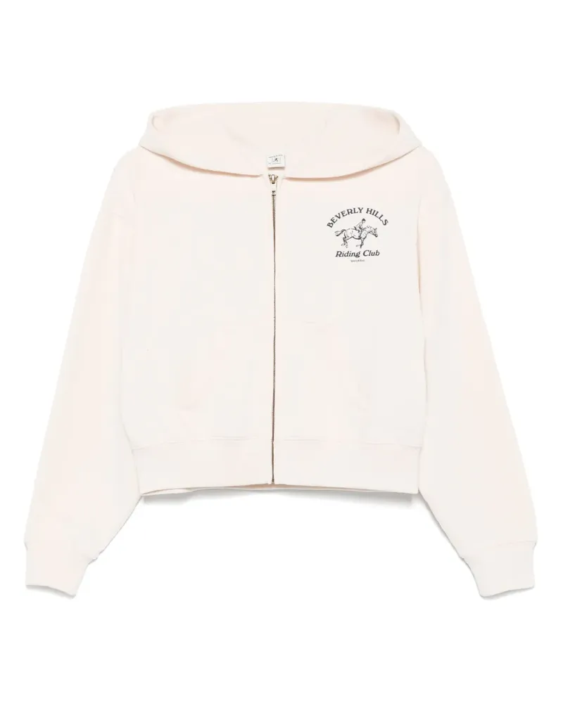 SPORTY & RICH Beverly Hills Riding Club Hoodie - Nude Nude