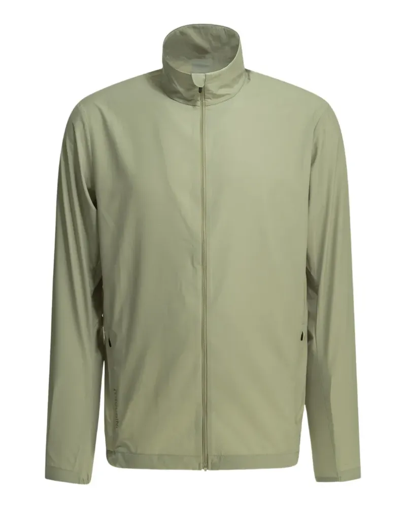 Houdini logo-print zip-up jacket - Grün Grün