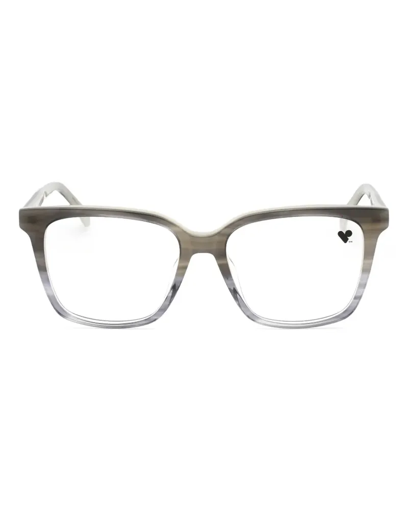 Calvin Klein Brille mit eckigem Gestell - Grau Grau