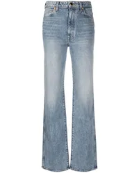 KHAITE Danielle Straight-Leg-Jeans Blau