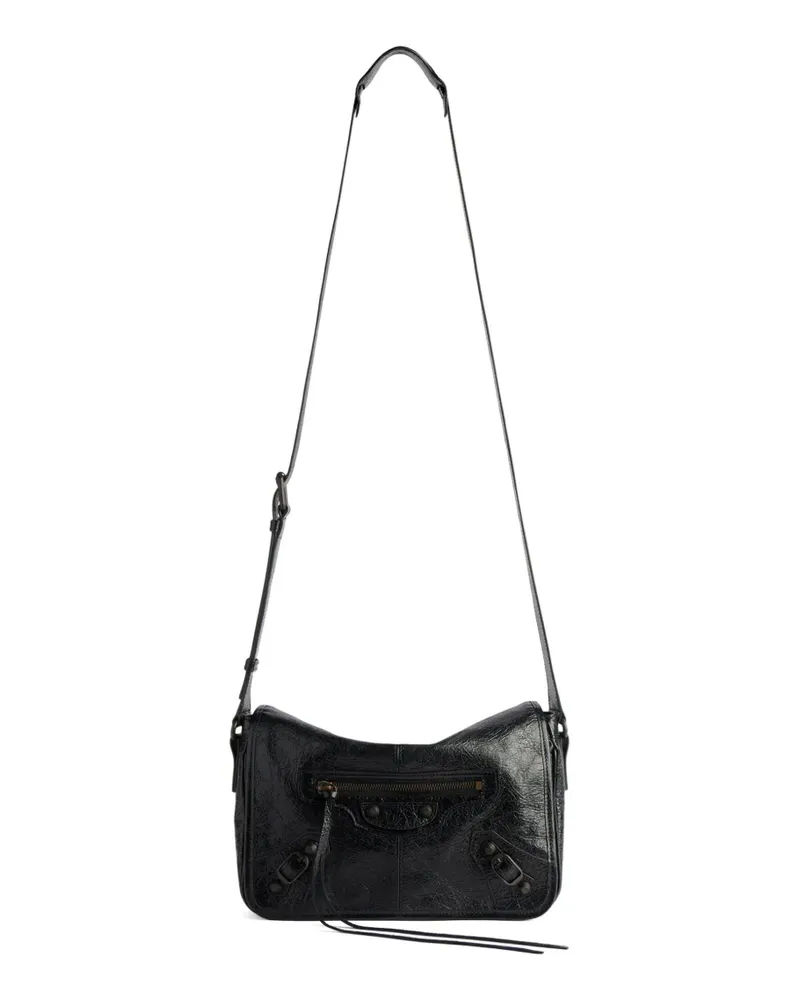Balenciaga small Le City flap messenger bag - Schwarz Schwarz
