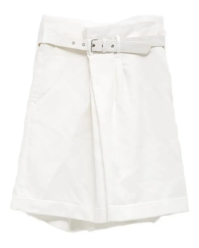 Comme des Garçons Shorts mit Gürtel - Weiß Weiß