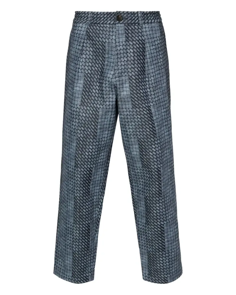 Pierre-Louis Mascia Gemusterte Hose - Blau Blau