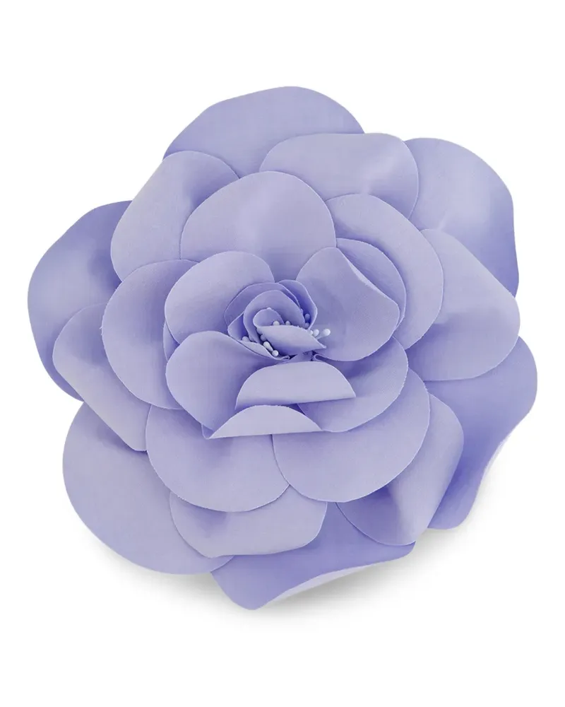 PAULA Handgefertigte Blumenbrosche - Blau Blau