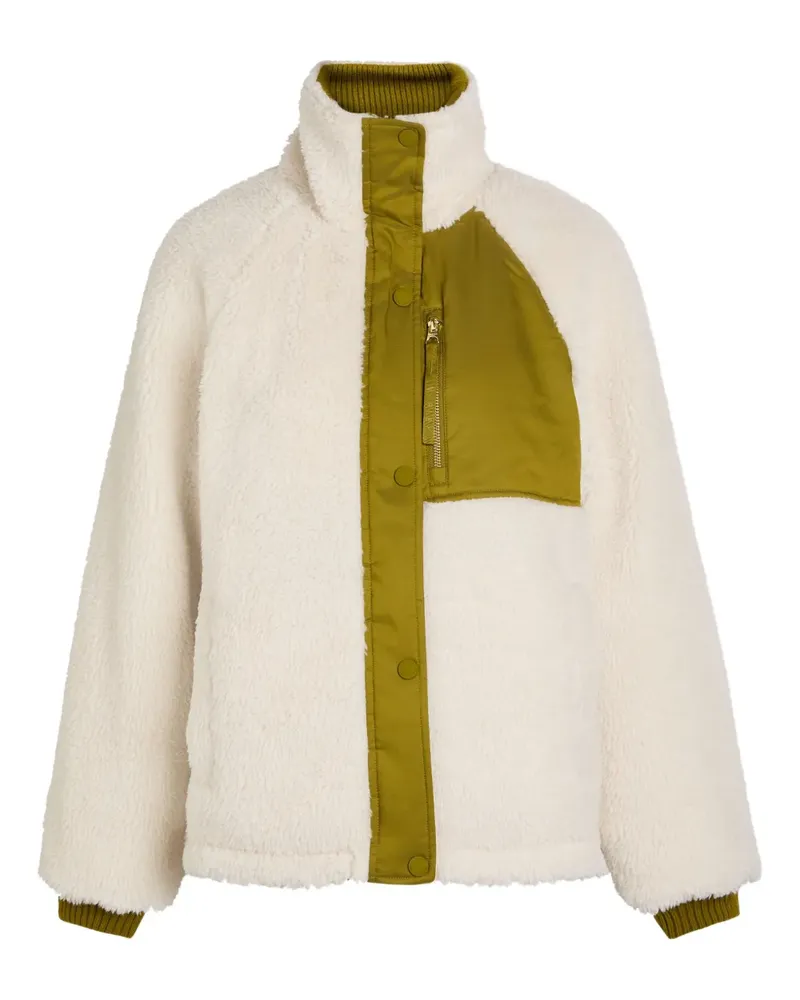 Varley Larson button zip jacket - Nude Nude