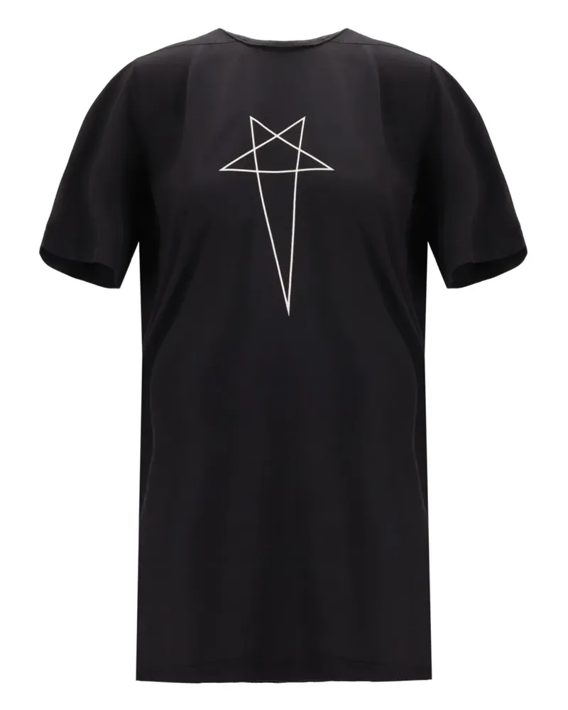 Rick Owens star-graphic T-shirt - Schwarz Schwarz