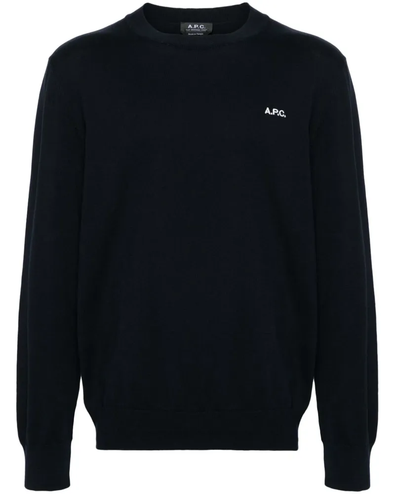 A.P.C. Melville Pullover - Blau Blau