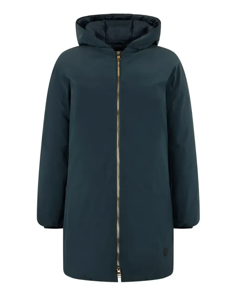 Roberto Cavalli hooded zip-up coat - Grün Grün
