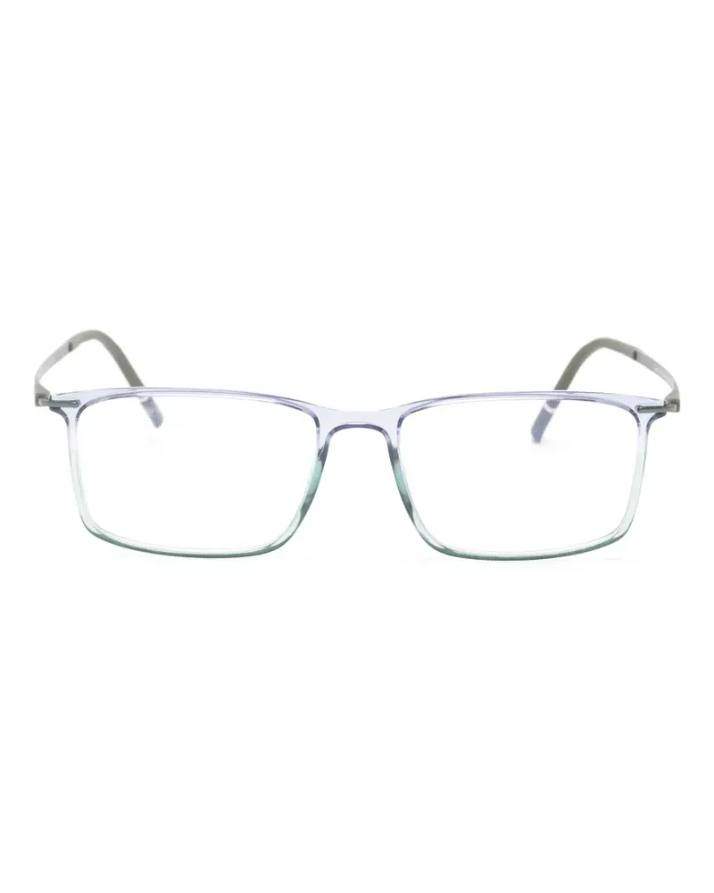 Silhouette Brille mit eckigem Gestell - Grün Grün