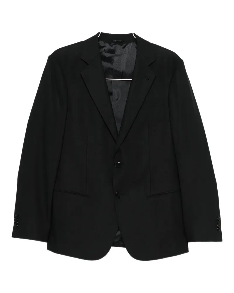 Giorgio Armani wool single-breasted blazer - Schwarz Schwarz