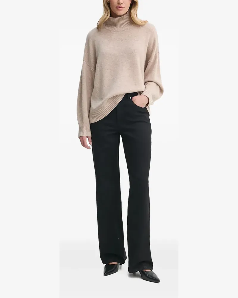 Gestuz Rollkragenpullover mit Ballonärmeln - Nude Nude