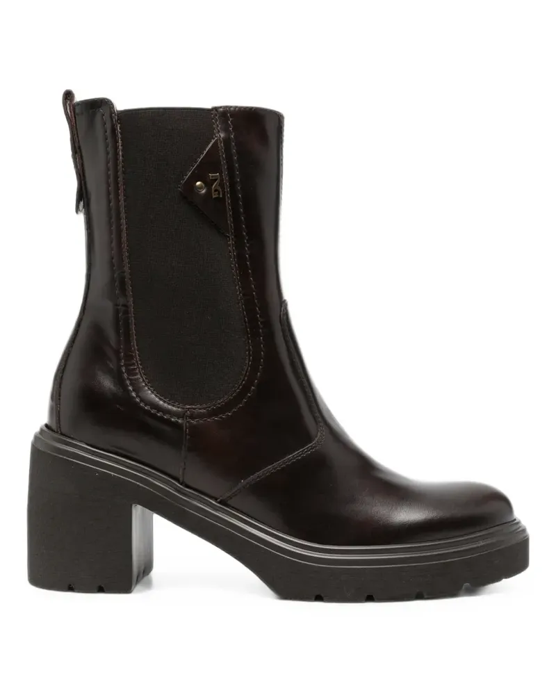 Nero Gardini elasticated side-panel ankle boots - Braun Braun