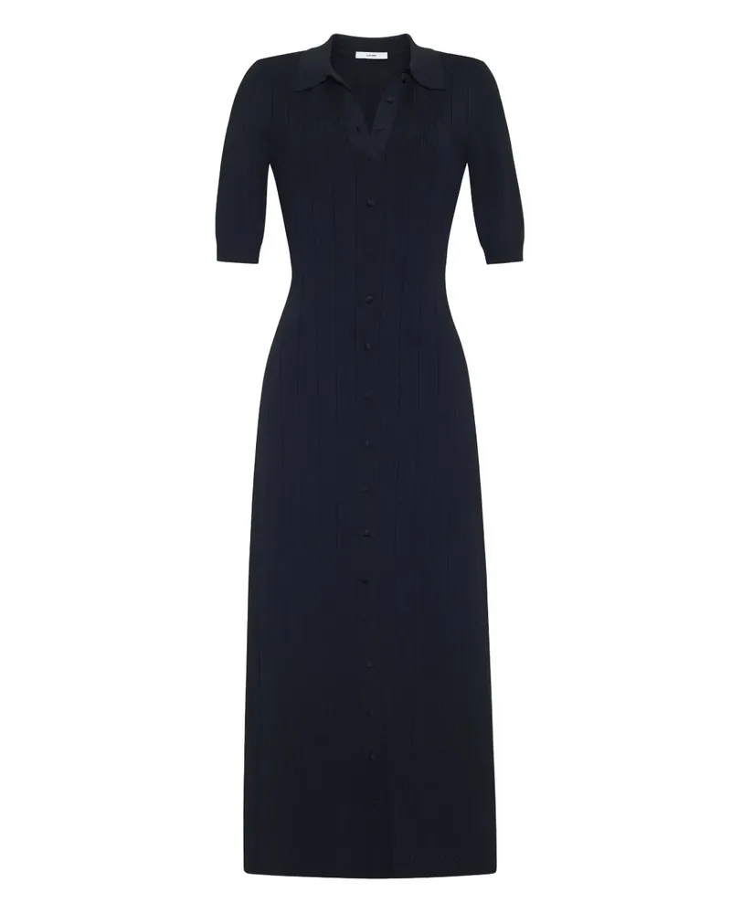 Adam Lippes Fenwick Midikleid - Schwarz Schwarz