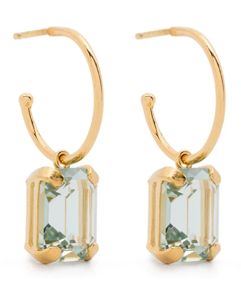 Wouters & Hendrix amethyst-pendant earrings - Gold Gold