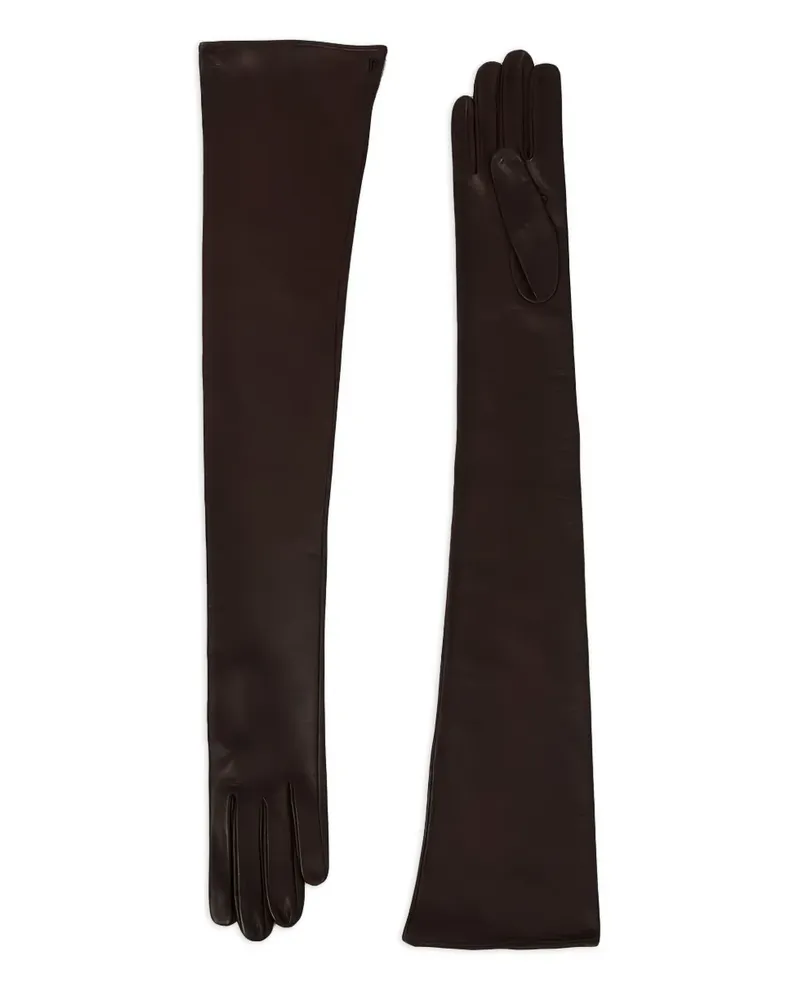 Petar Petrov Opera long gloves - Braun Braun