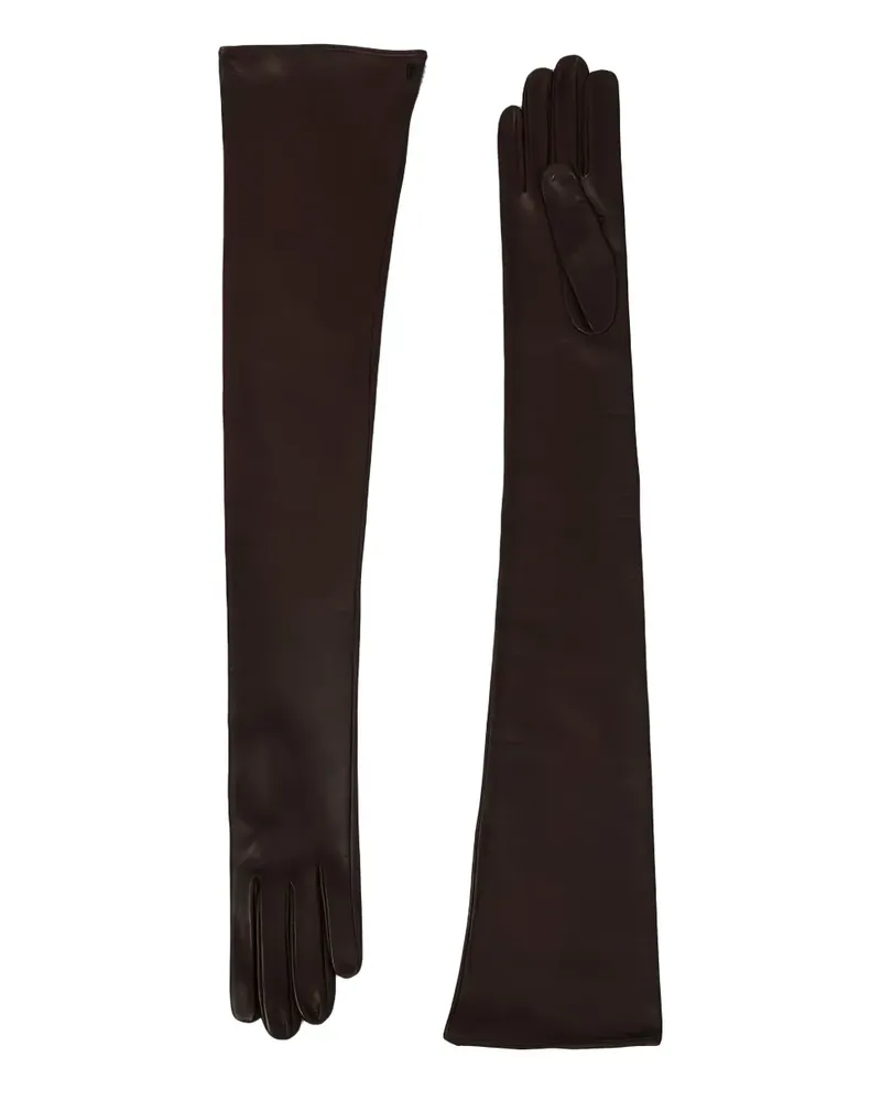 Petar Petrov Opera long gloves - Braun Braun