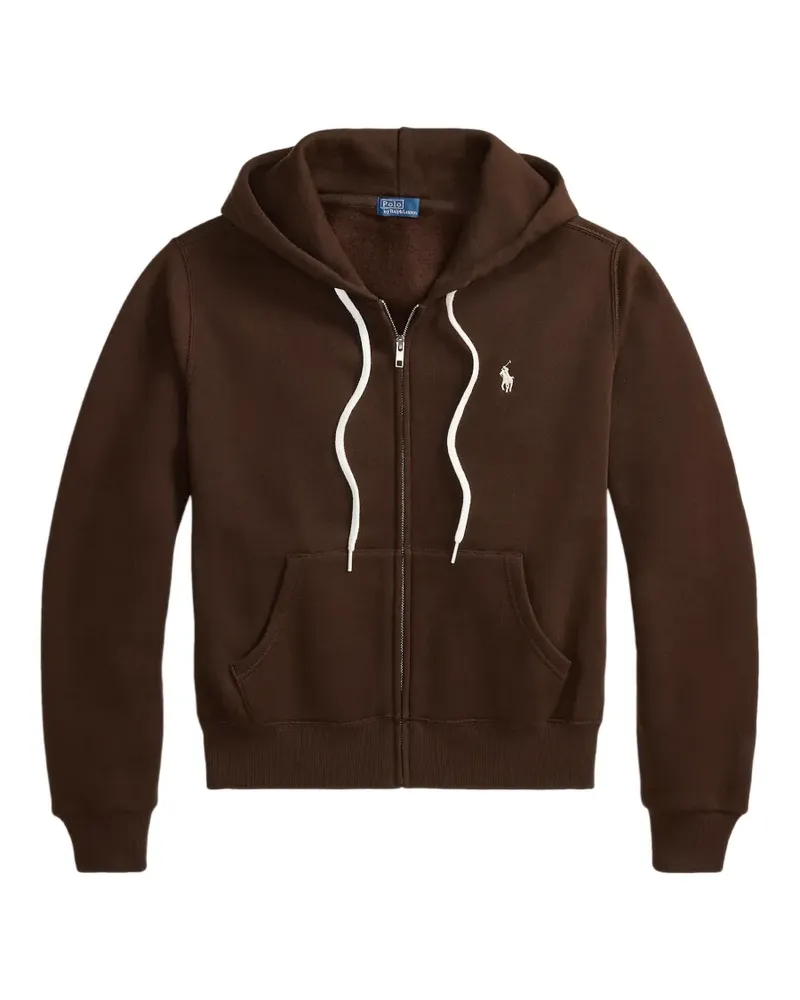Ralph Lauren Kapuzenjacke mit Logo-Stickerei - Braun Braun