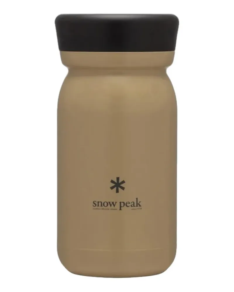 Snow Peak logo-print milk bottle - Nude Nude