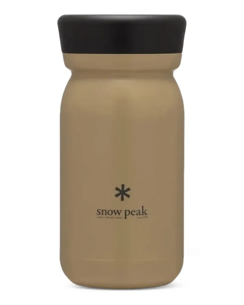 Snow Peak logo-print milk bottle - Nude Nude