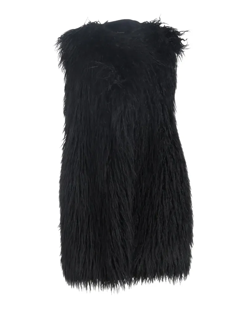 Theory faux-fur vest - Schwarz Schwarz