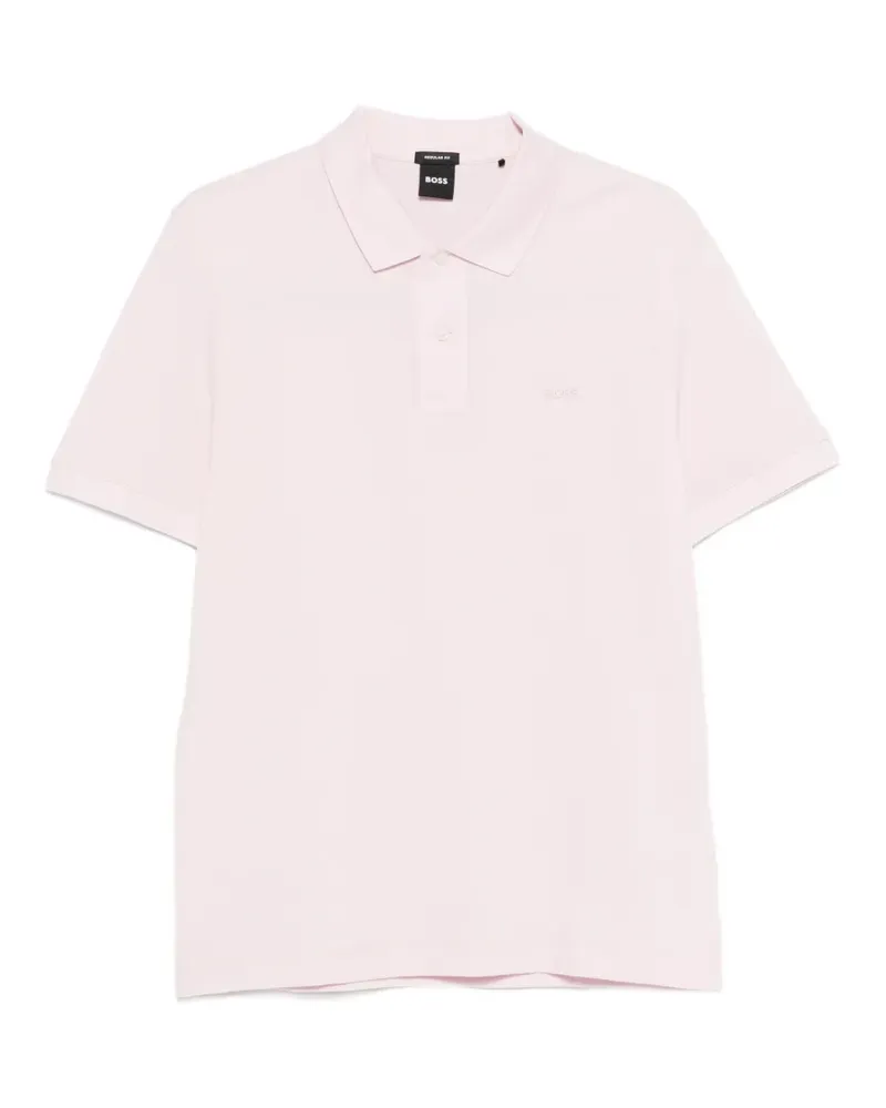 HUGO BOSS logo-embroidered polo shirt - Rosa Rosa
